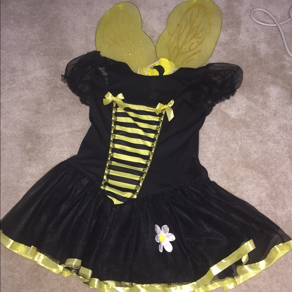 PLUS queen bumblebee costume with wings dress